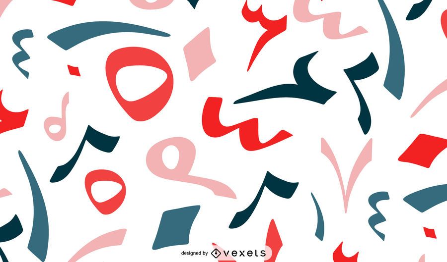 Arabic numbers pattern design Arabic numbers pattern design