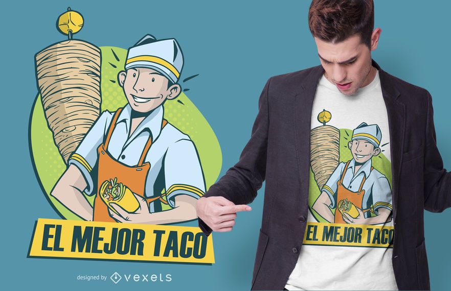 Best Taco Quote T-shirt Design Best Taco Quote T-shirt Design