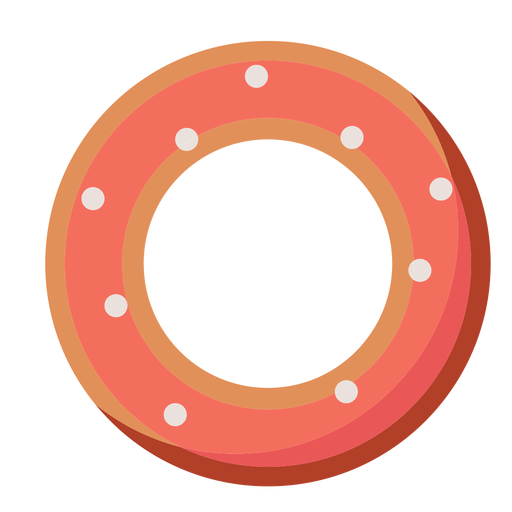 American doughnut flat icon