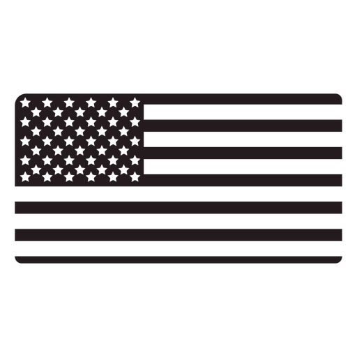 Bandera americana negro Descargar PNG/SVG transparente