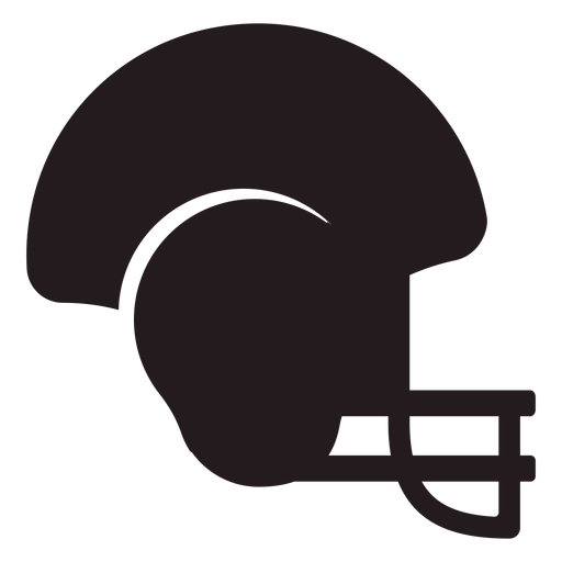 Casco de f?tbol americano negro Diseño PNG