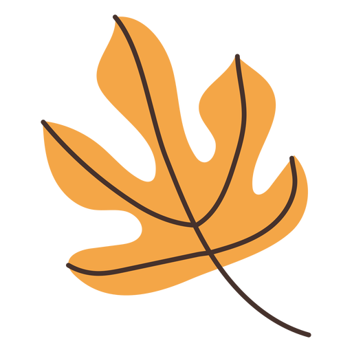 Desenho da folha da figueira no outono Desenho PNG