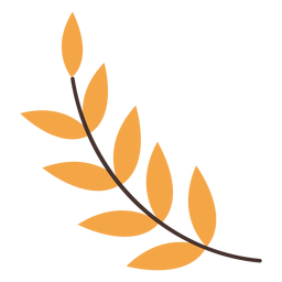 Desenho de ramo de folhas de outono Desenho PNG