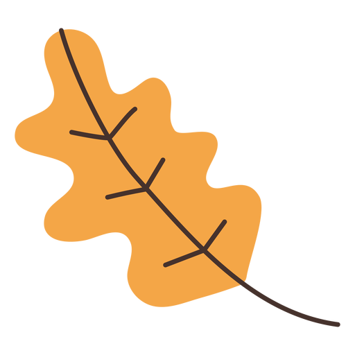 Desenho de folha de carvalho de outono