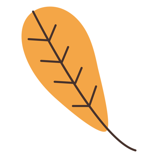 Autumn tree leaf cartoon PNG Design