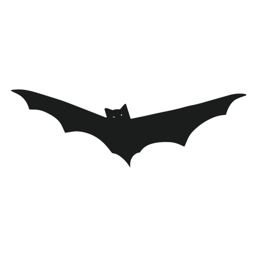 Bat front view element silhouette PNG Design