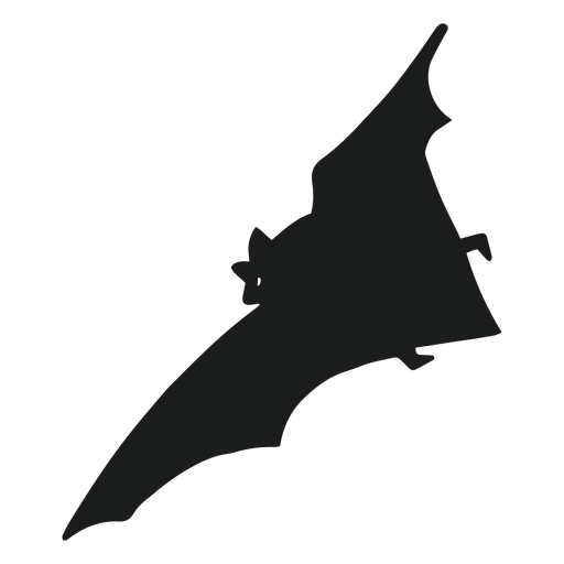 Bat halloween element silhouette PNG Design