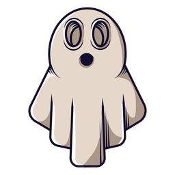 Icono de dibujos animados de fantasma de sábana Transparent PNG