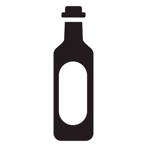 Botella de cerveza negra Diseño PNG