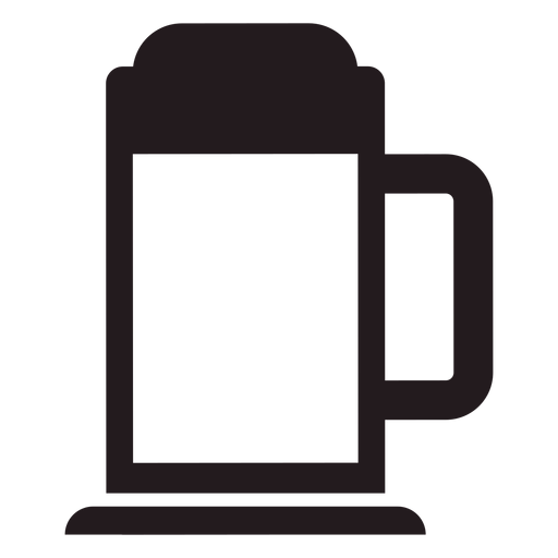 Caneca de cerveja preta Desenho PNG
