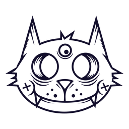 Design PNG E SVG De Desenho Animado Lúdico De Gato Preto Para Camisetas