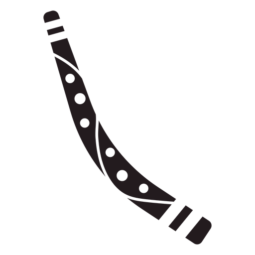 Boomerang viaje negro Diseño PNG