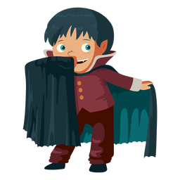 Boy wearing vampire costume Transparent PNG