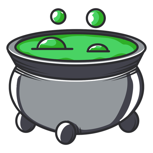 Bubbling cauldron icon cartoon - Transparent PNG & SVG vector file