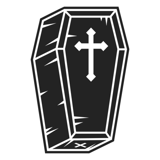 Coffin icon black - Transparent PNG & SVG vector file