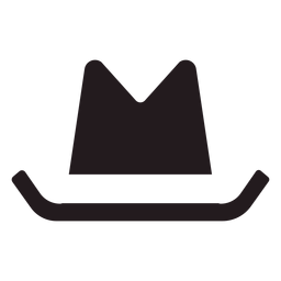 Diseño PNG Y SVG De Sombrero Negro Plano Para Camisetas