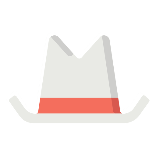 Cowboy hat flat icon cowboy