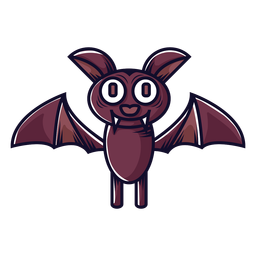Ícone de desenho animado de morcego pequeno Desenho PNG