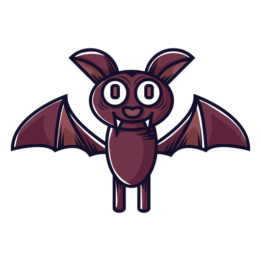 Cute little bat cartoon icon