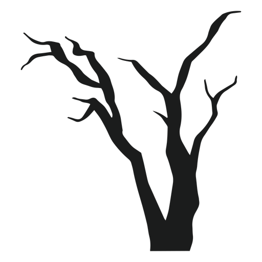 Silhueta de árvore morta Desenho PNG