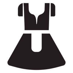 Dirndl traditional dress black PNG Design