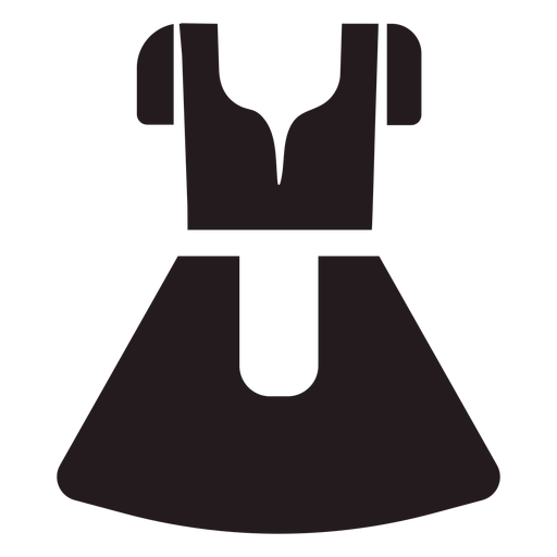 Dirndl traditional dress black PNG Design