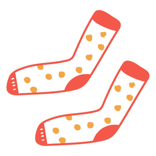 Dotted socks cartoon - Transparent PNG & SVG vector file