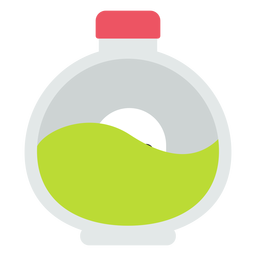 Frasco do globo ocular plano halloween Desenho PNG