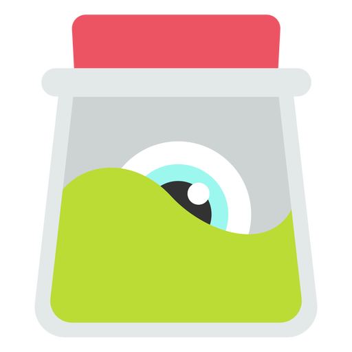 Download Eyeball jar flat halloween - Transparent PNG & SVG vector file