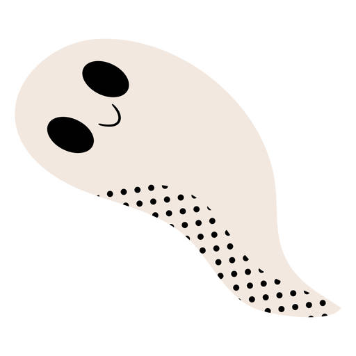 Ghost halftone illustration PNG Design