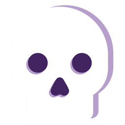 Ghost head flat halloween PNG Design