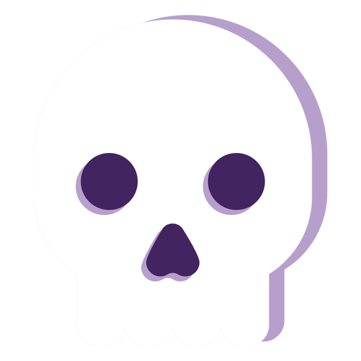 Ghost head flat halloween PNG Design