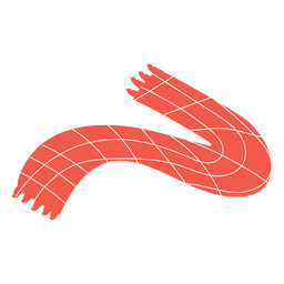 Cachecol de textura de linhas de grade Desenho PNG