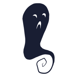 Halloween ghost sad silhouette Transparent PNG