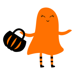 Kind das Geisterkostümillustration trägt PNG-Design