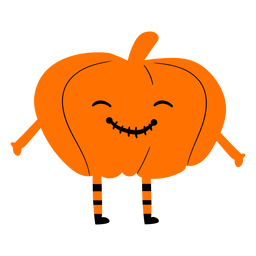 Niño con ilustración de disfraz de calabaza Diseño PNG