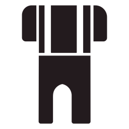Lederhosen roupa tradicional preto Desenho PNG