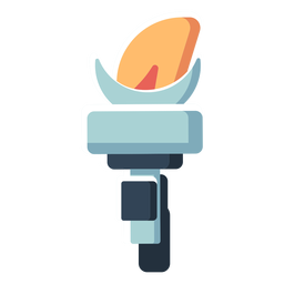 Liberty torch flat icon PNG Design