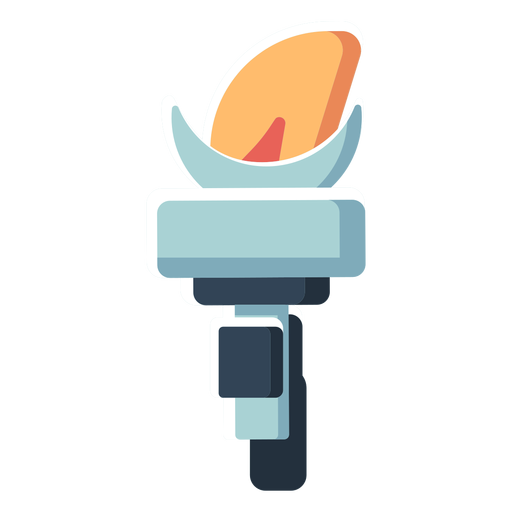Liberty torch flat icon PNG Design