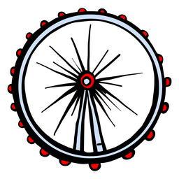 London eye ferris wheel silhouette elementos do reino unido Desenho PNG