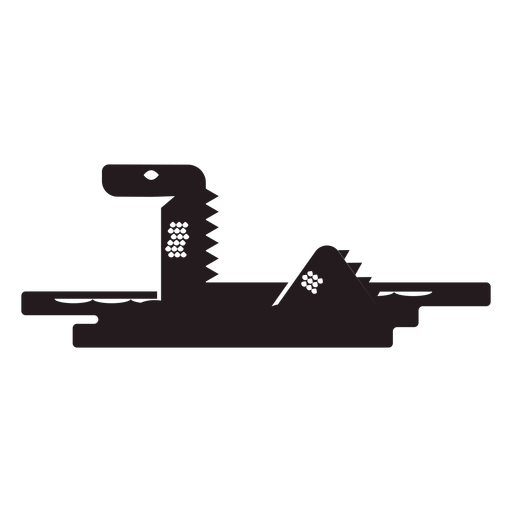 Nessie loch ness monstro preto Desenho PNG