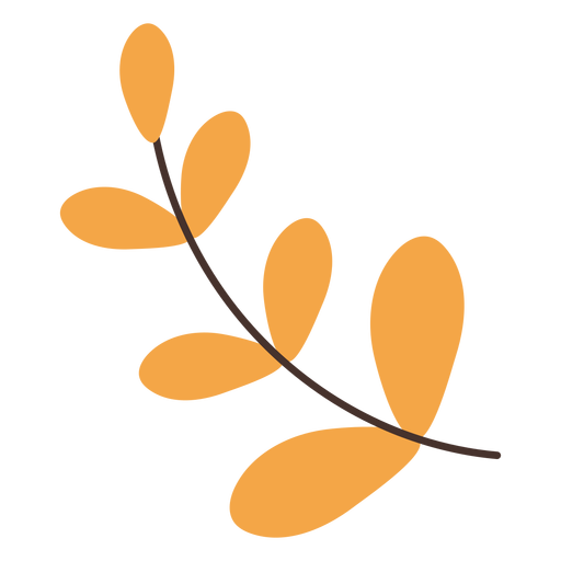 Plant leaf branch flat PNG Design