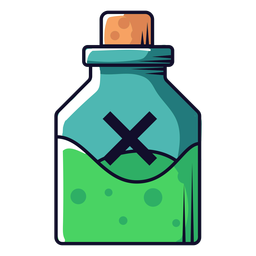 Ícone de desenho de frasco de veneno Desenho PNG