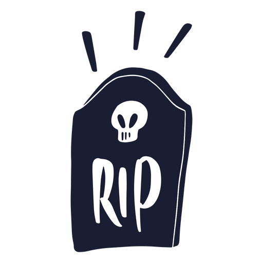 Rip gravestone silhouette gravestone - Transparent PNG & SVG vector file