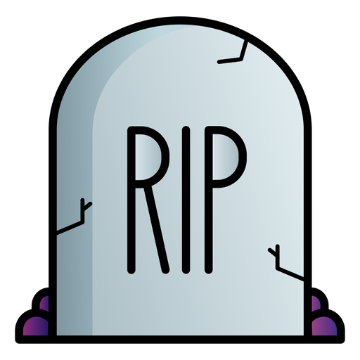 Rip Tombstone Cartoon 4 PNG & SVG Design For T-Shirts