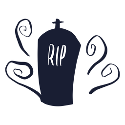 Rip tombstone silhouette Transparent PNG