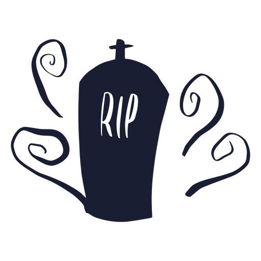 Rip Tombstone Silhouette Clip Art