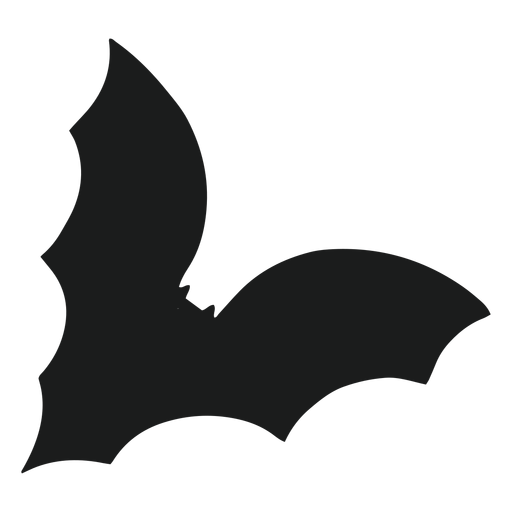Gruselige Fledermaus-Silhouette PNG-Design