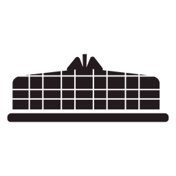 Gorra escocesa negra Diseño PNG