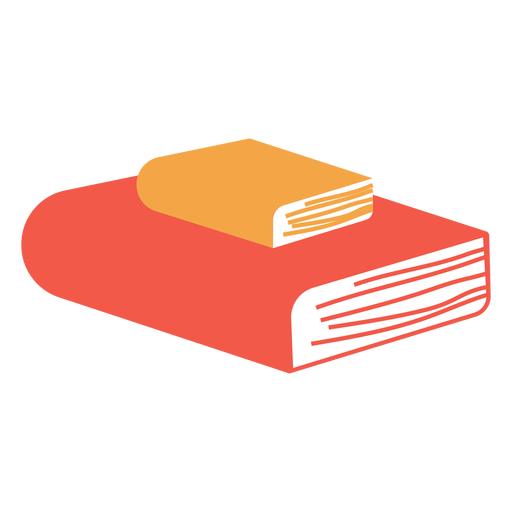 Small and big book PNG Design